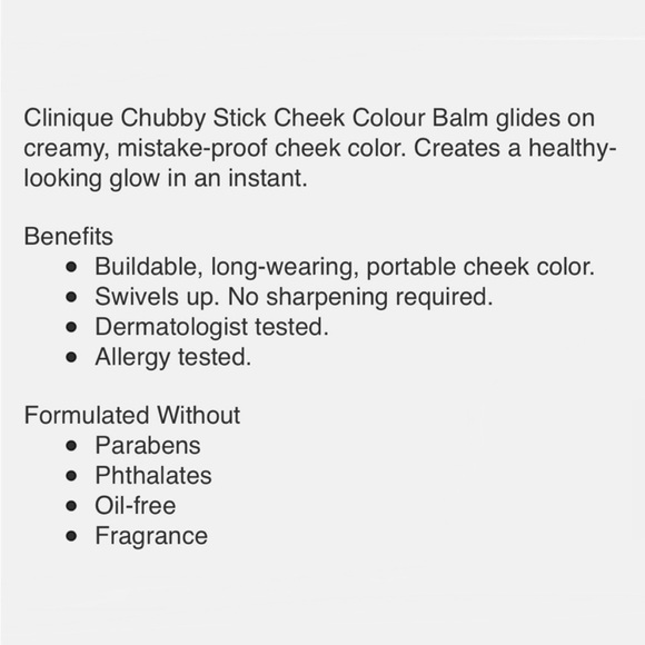 CLINIQUE Chubby Stick Cheek Colour Balm ROLY POLY ROSY 03 - Picture 13 of 13